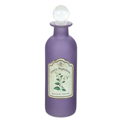 Flacon de potion décoratif en verre — belladone mortelle
