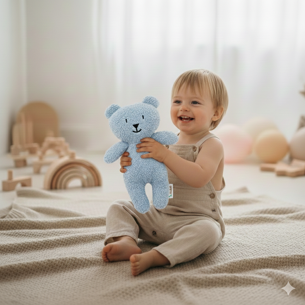 Peluche Ours Teddy - Bleu