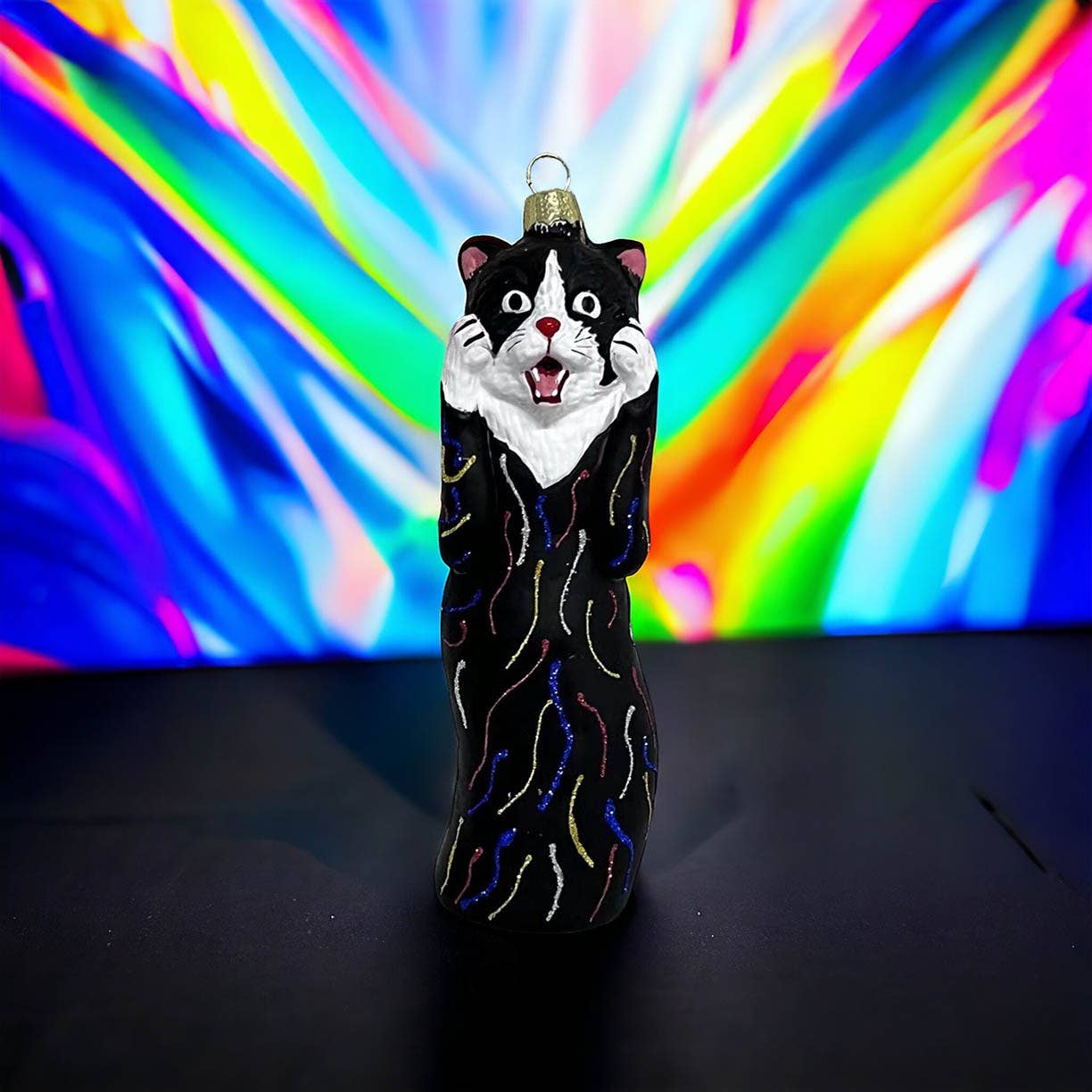 Christmas Ball Cat "The Scream"