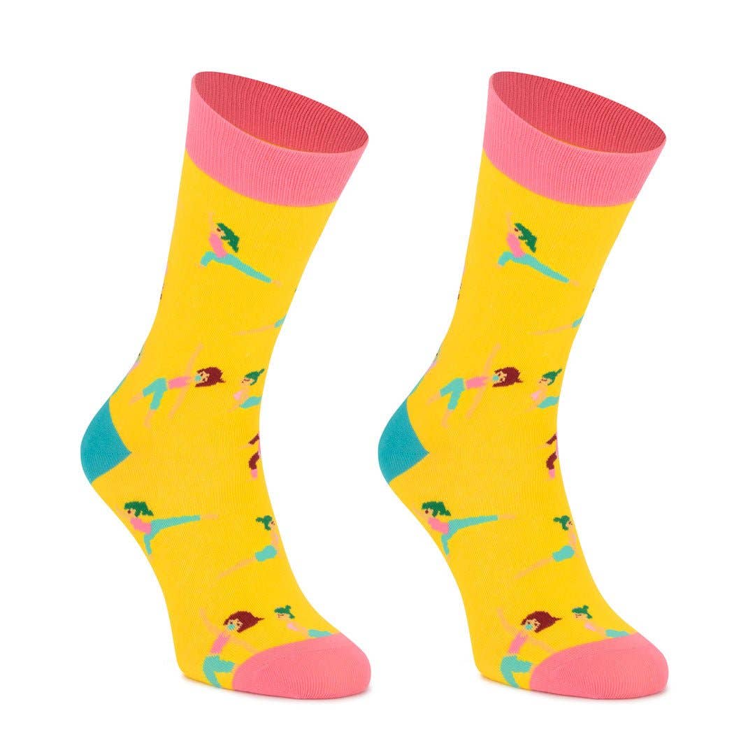 Funny mid-calf cotton socks for men and women, gym style