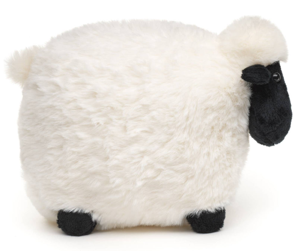 Peluche mouton noir et blanc
