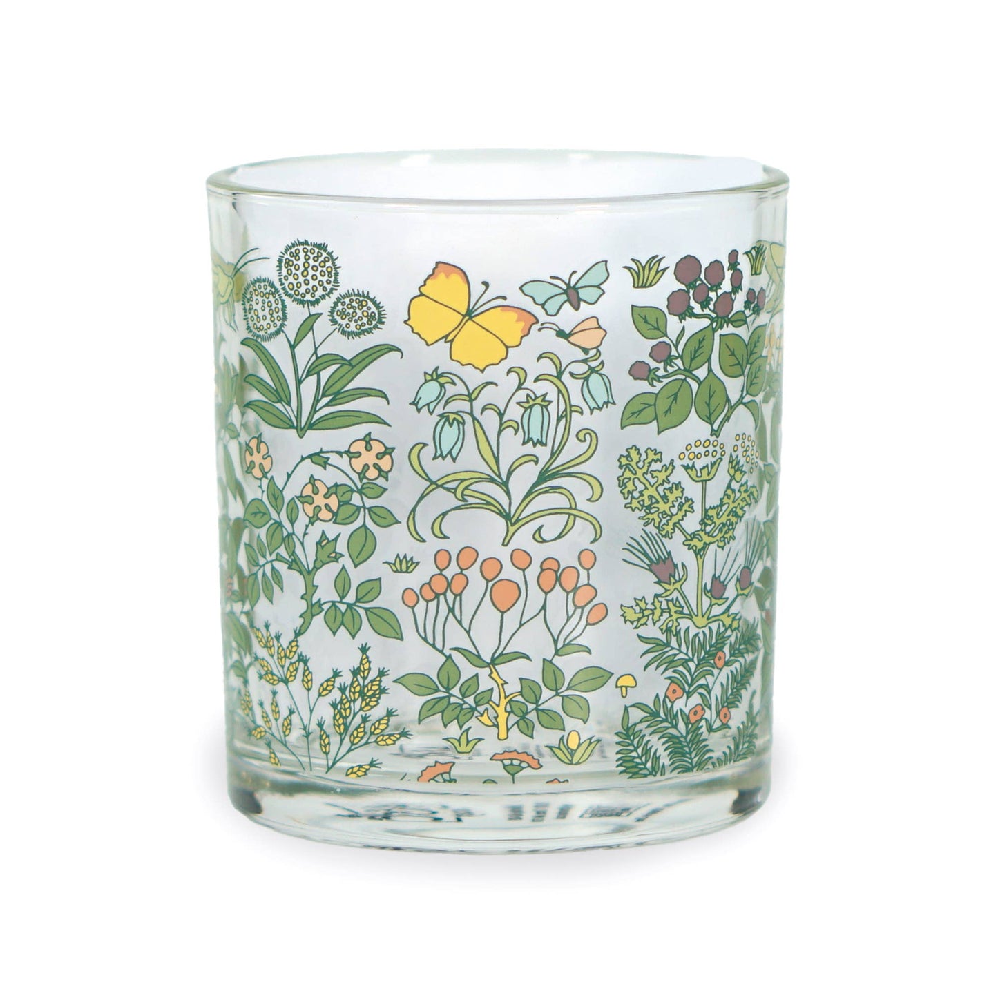 Voysey Drinking Glass, Tumbler, Botanical Garden, Fauna and Flora