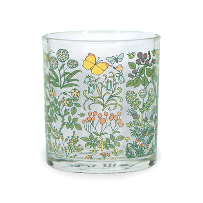 Voysey Drinking Glass, Tumbler, Botanical Garden, Fauna and Flora