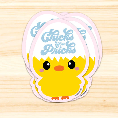 Autocollants Poussin « Chicks before Pricks »