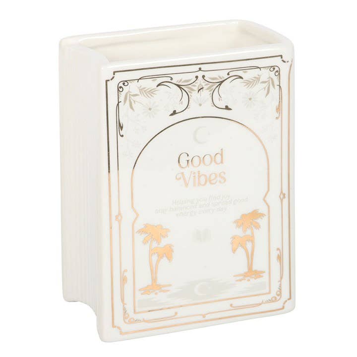 Book-Shaped Vase - White
