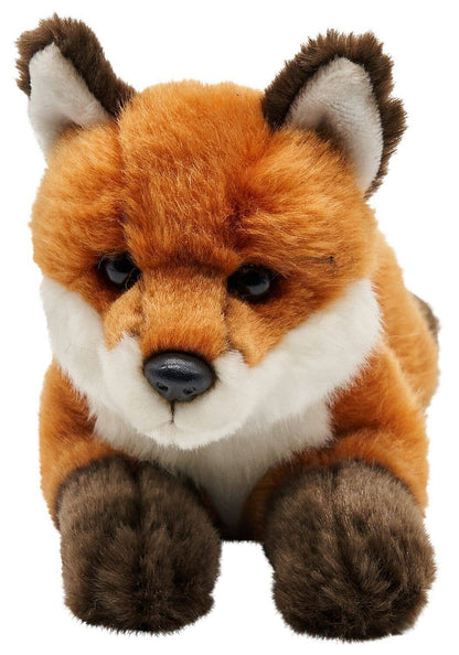 Red Fox Plush Toy Lying Down