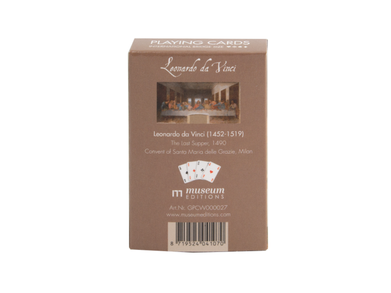 Jeu de 56 cartes à jouer Bridge avec La Cène de Léonard de Vinci