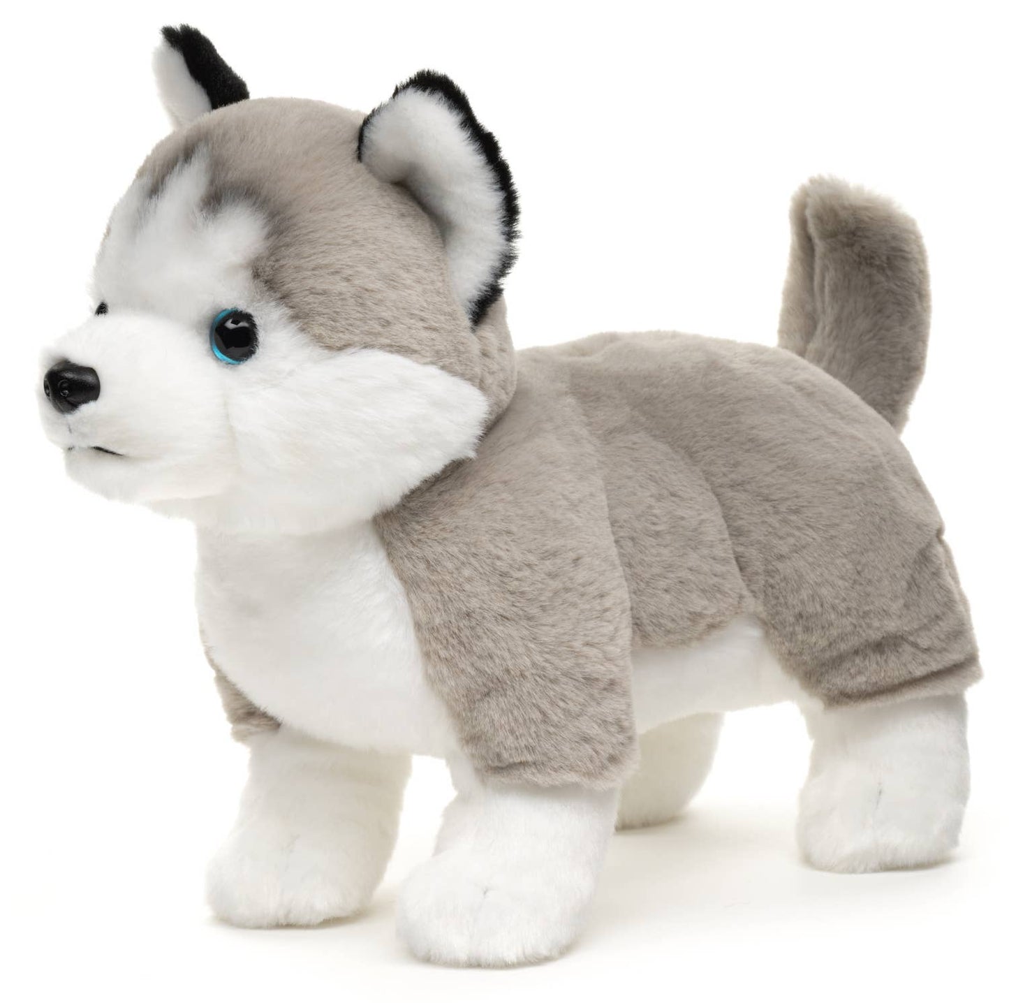 Grey Husky plush toy, standing