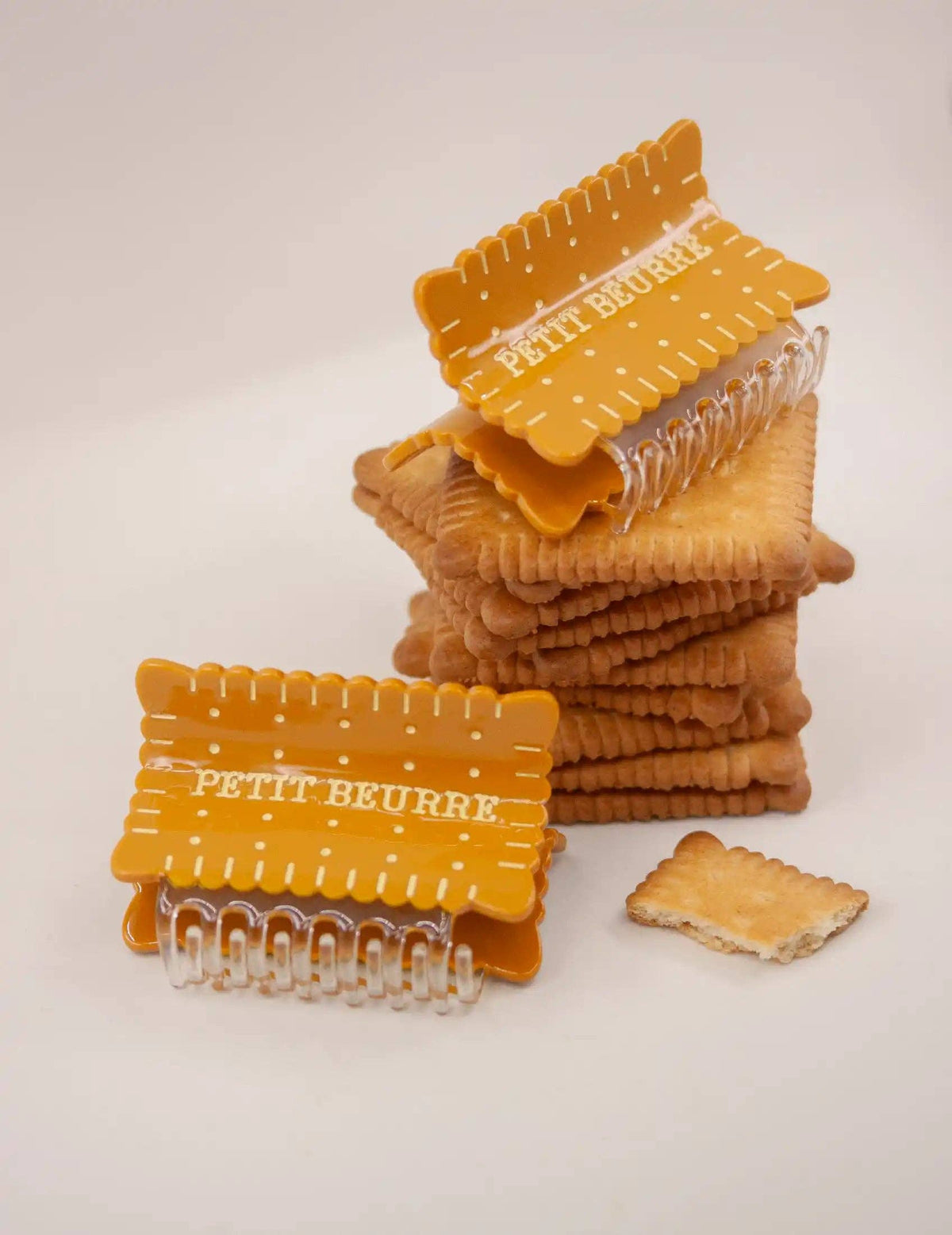 Pince à cheveux biscuit Petit Beurre