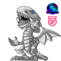 Figurine Blue-Eyes White Dragon Chrome