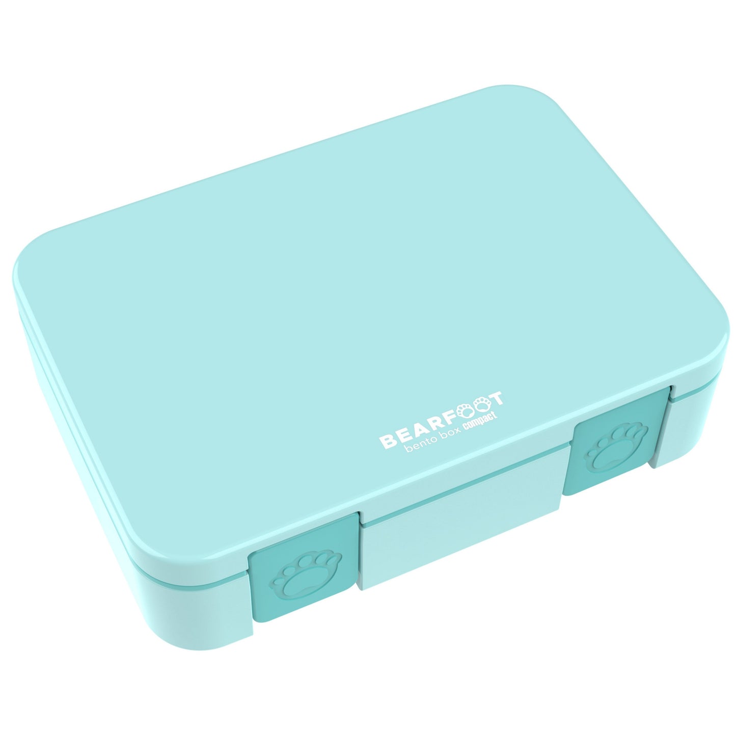 Lunch box with compartments, lightweight & leak-proof - mint
