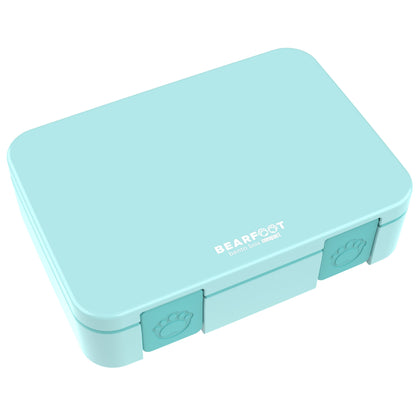 Lunch box with compartments, lightweight & leak-proof - mint