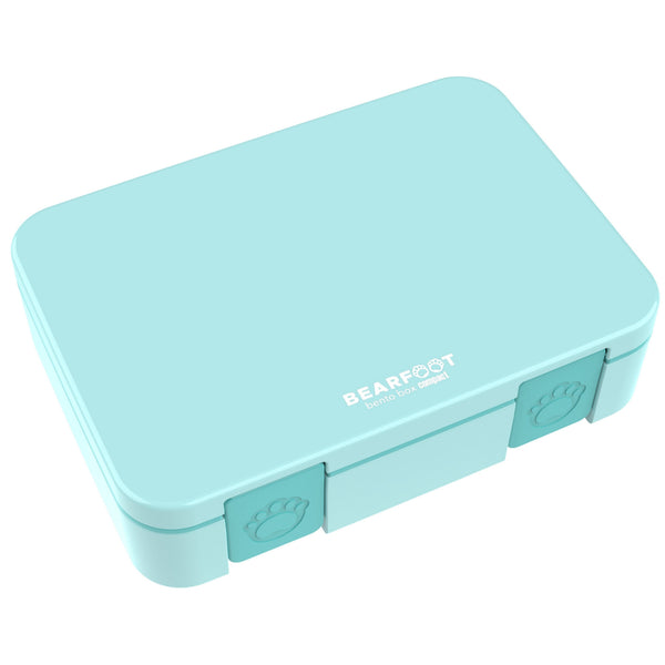 Lunch box with compartments, lightweight & leak-proof - mint