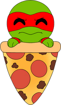 Peluche Raphael Pizza – 22,9 cm