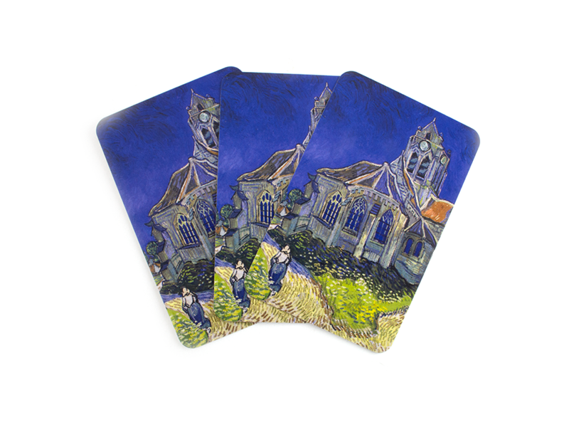 Playing cards, Van Gogh, Church at Auvers