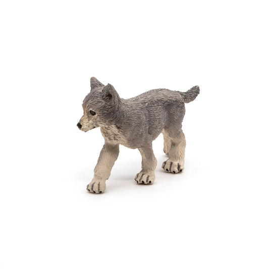 Gray Wolf Cub Figurine