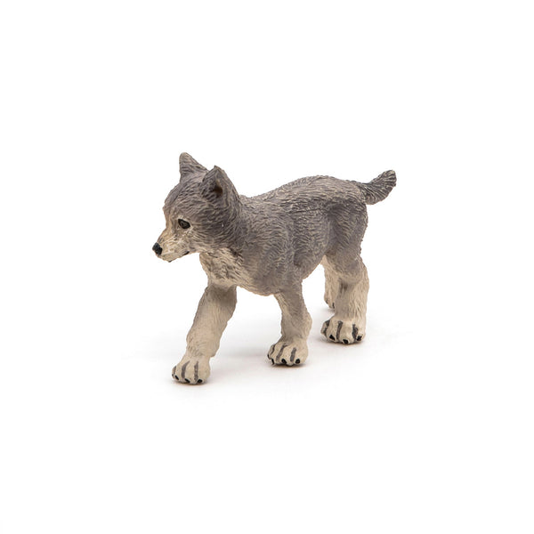 Figurine Louveteau gris Papo - animal sauvage