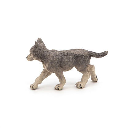 Gray Wolf Cub Figurine