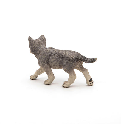 Gray Wolf Cub Figurine