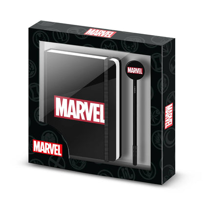 Coffret Journal + Stylo Marvel « Comics » – Noir