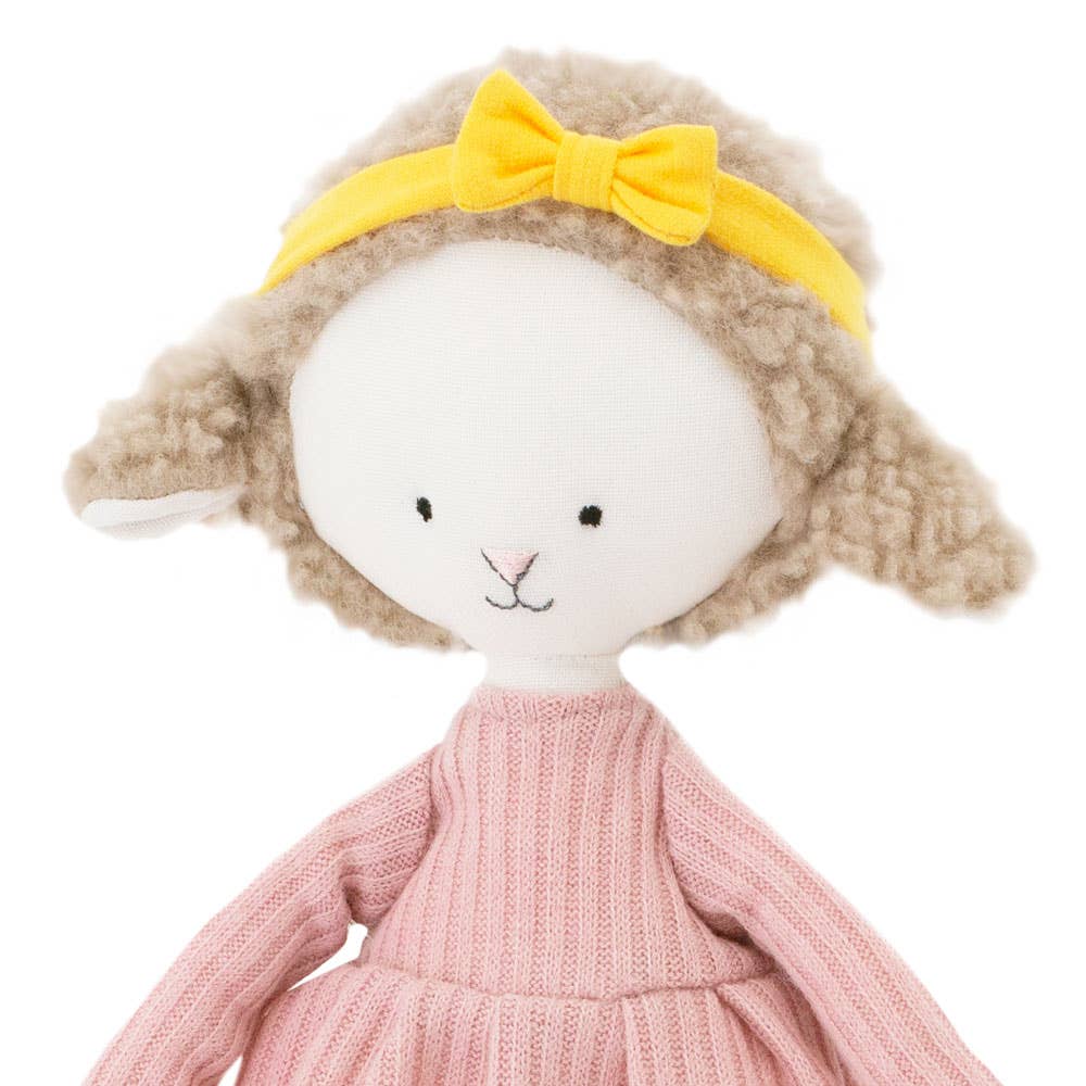 Peluche en coton Cotti Motti, Zoe la brebis - 29 cm, dès la naissance