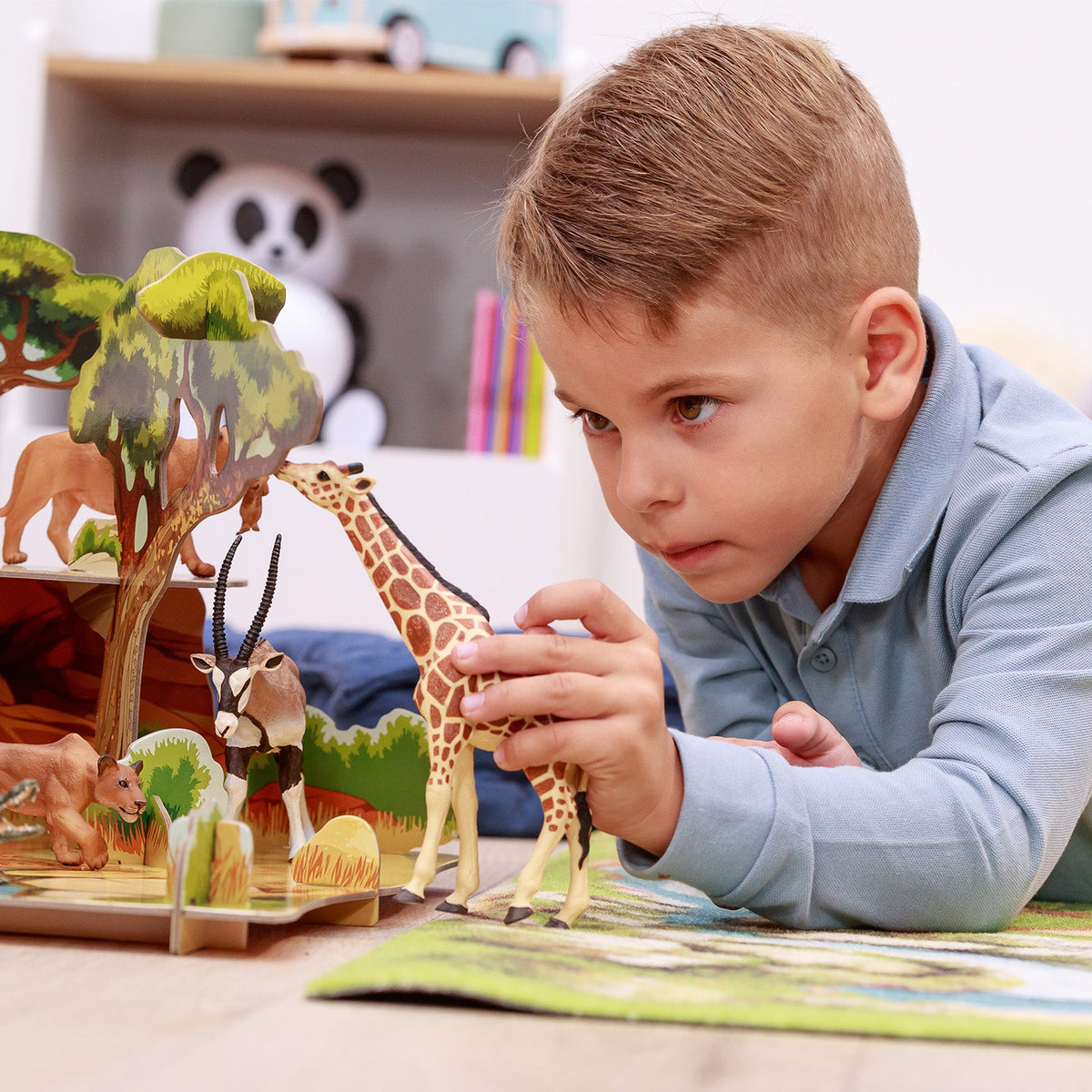 Figurine Girafe tête levée