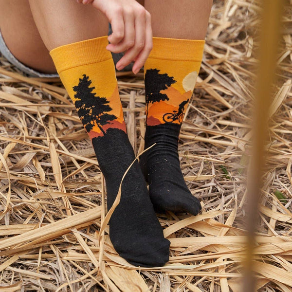 Mismatched MTB Cycling Socks