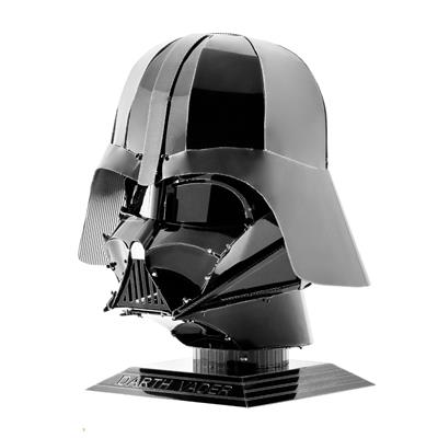 MetalEarth: STAR WARS/SÉRIE DE CASQUES - DARTH VADER 5.79x5.99x6.81cm, maquette 3D en métal avec 2 feuilles, sur carte 12x17cm, 14+