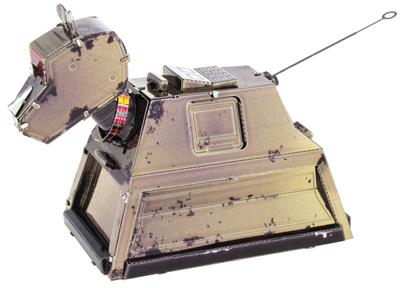 MetalEarth: DOCTOR WHO/RUSTY K-9 2.79x7.62x4.57cm, maquette 3D en métal avec 1 feuille, sur carte 12x17cm, 14+