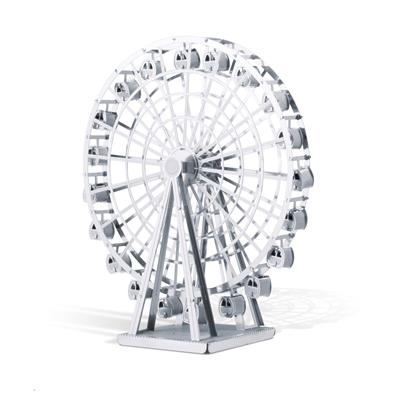 MetalEarth Divers: GRANDE ROUE 7,5x9,1x3,3cm, maquette 3D en métal avec 2 feuilles, sur carte 12x17cm, 14+