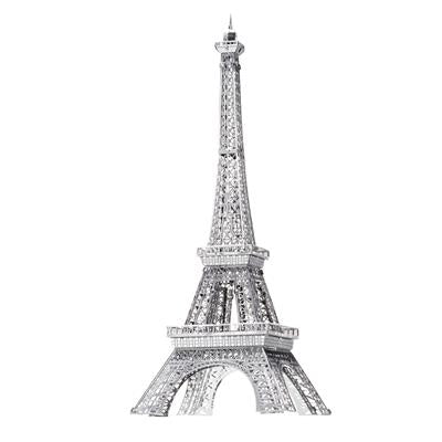 MetalEarth: ICONX - TOUR EIFFEL 15x5x5cm, maquette 3D en métal avec 1 feuille, en boîte 13,5x22x2cm, 14+