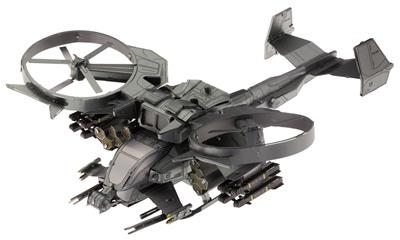 MetalEarth: ICONX - AVATAR 2 / SCORPION GUNSHIP 14x13,2x4,9cm, maquette 3D en métal avec 2 feuilles multicolorées, en boîte 13,5x22x2cm, 14+
