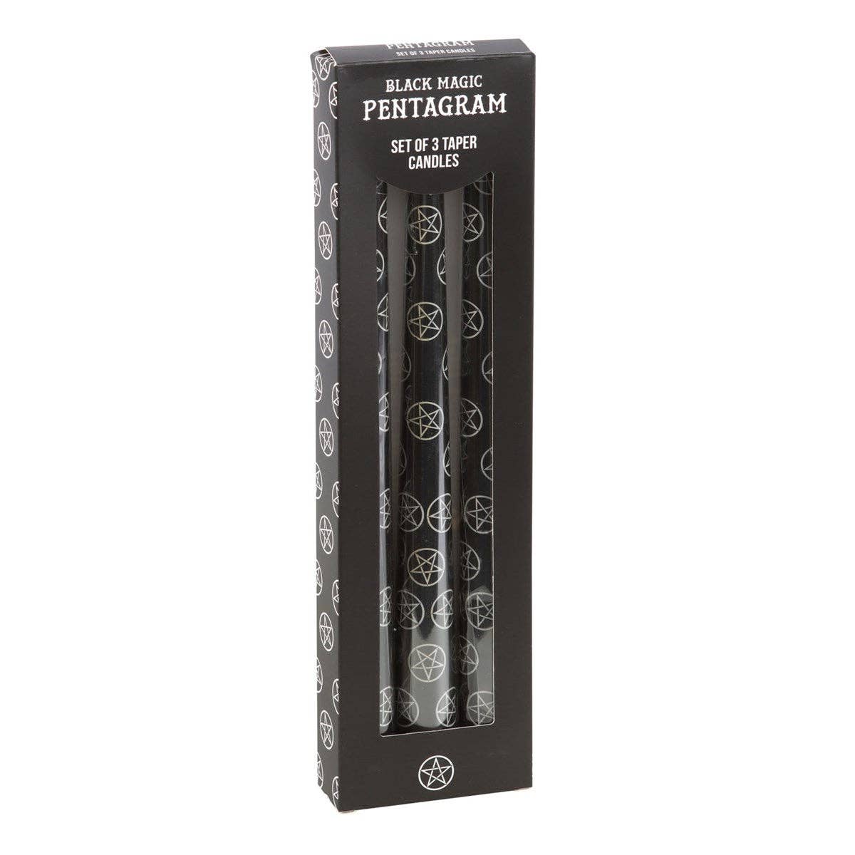 Set of 3 Pentagram "Black Magic" Candles