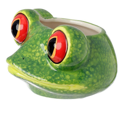 Frog head ceramic mug