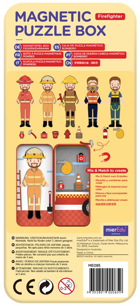 Magnetic Puzzle Box - Firefighter