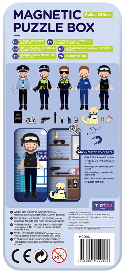 Magnetic Puzzle Box - Police Officer