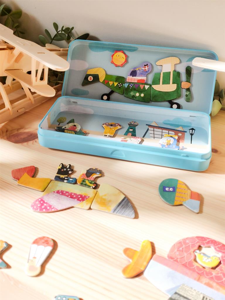 Boîte De Puzzle Magnétique - Avions