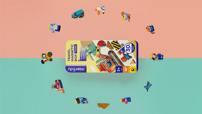 Magnetic Puzzle Box - Trucks