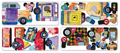 Magnetic Puzzle Box - Vehicles