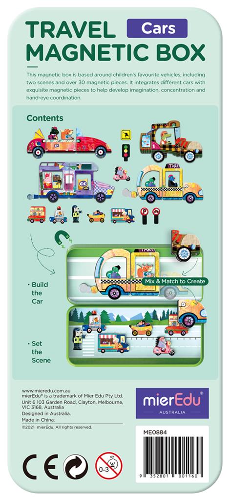 Magnetic Puzzle Box - Vehicles