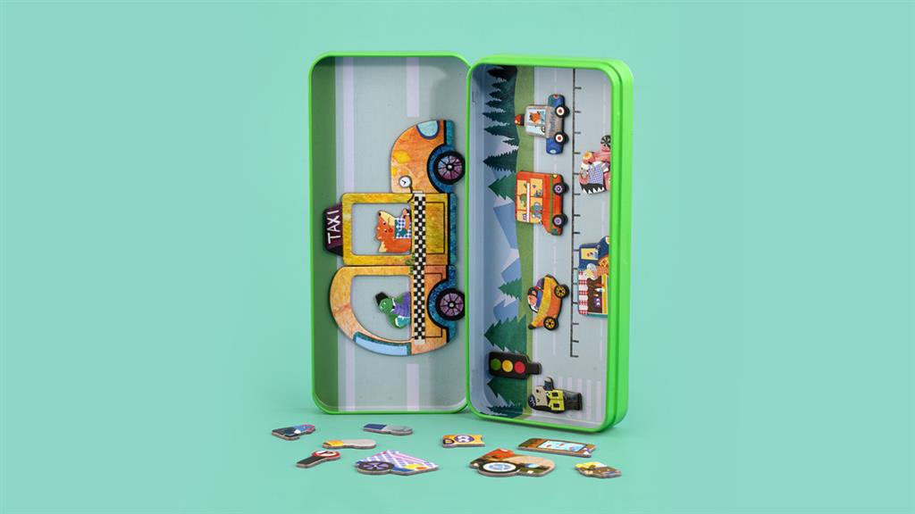 Magnetic Puzzle Box - Vehicles