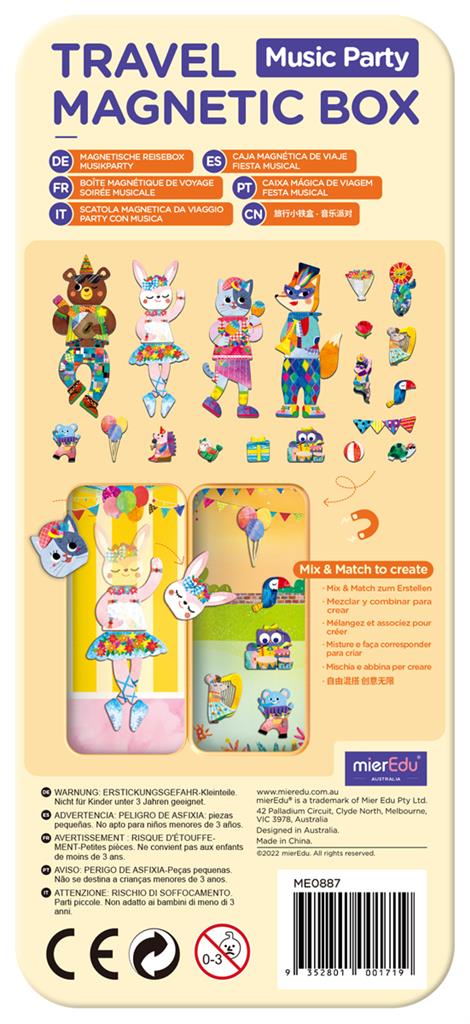 Magnetische Puzzle-Box - Animaux