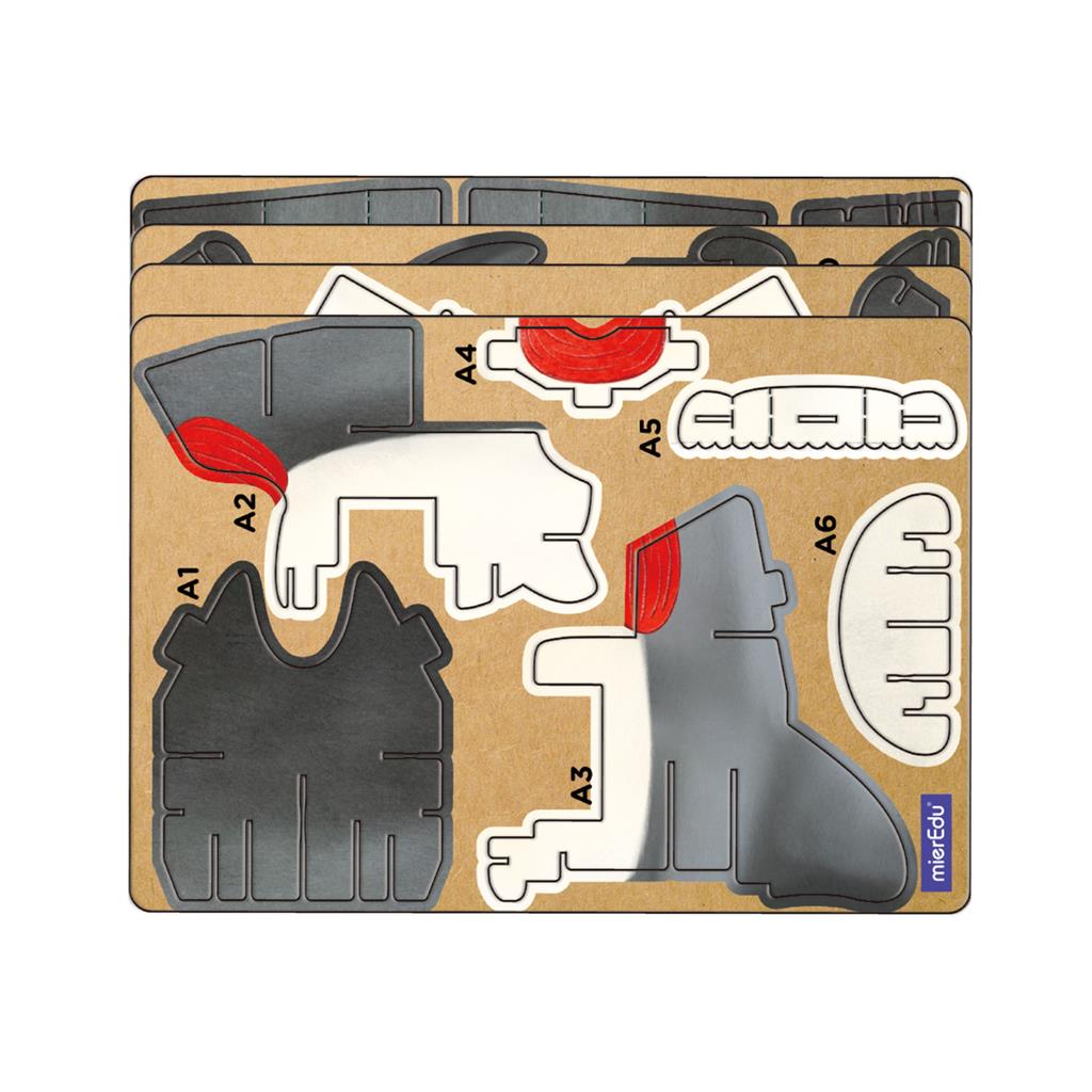 3D Construction Puzzle - Shark