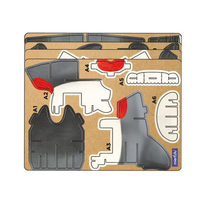 3D Construction Puzzle - Shark