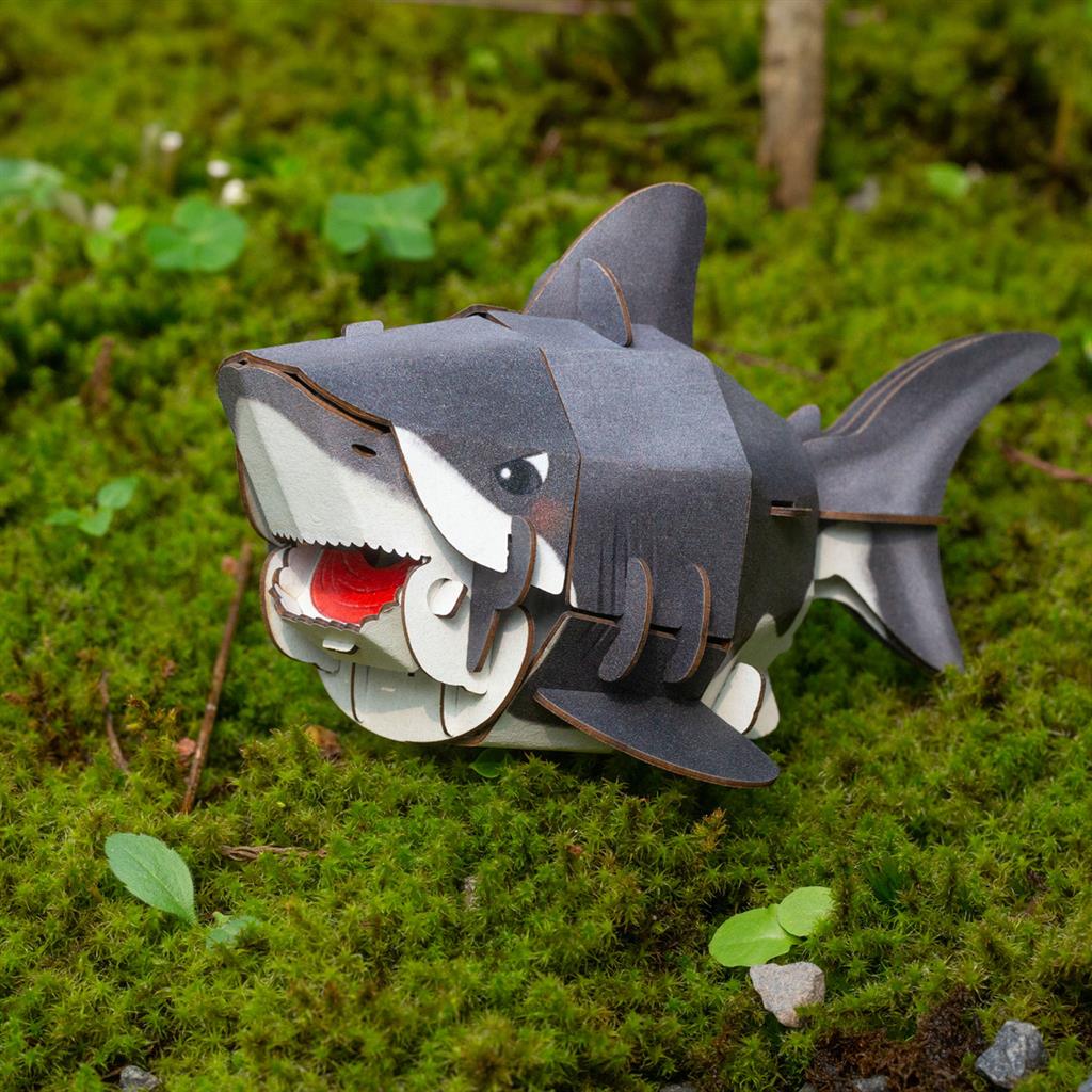 3D Construction Puzzle - Shark