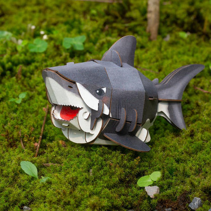 3D Construction Puzzle - Shark