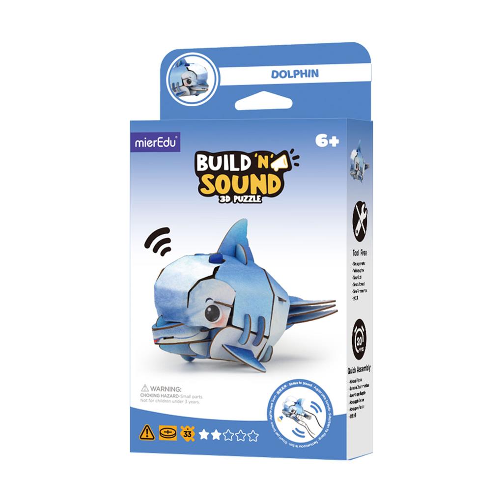 Puzzle di costruzione 3D - Delfino