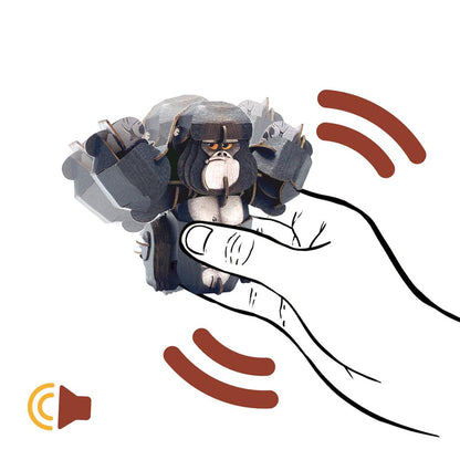 3D Construction Puzzle - Gorilla