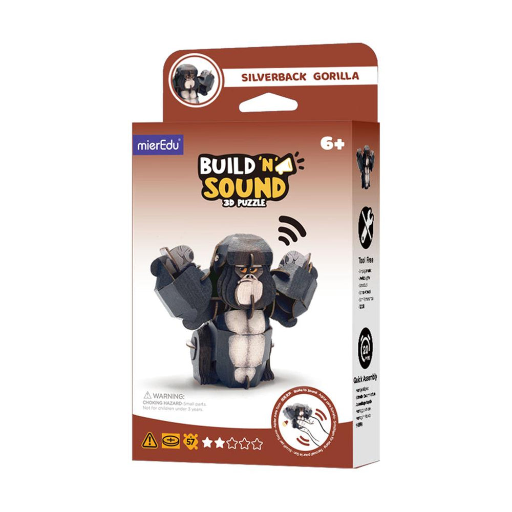 Puzzle 3D Construction - Gorille