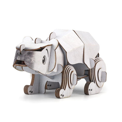 3D Construction Puzzle - Polar Bear